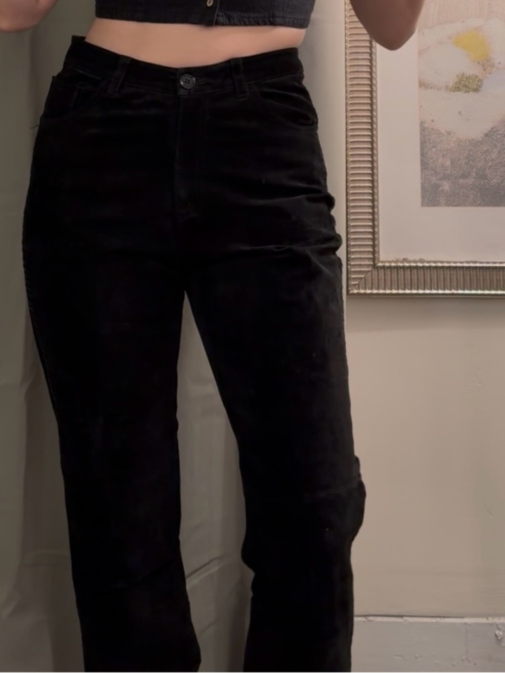 Chico's Black Suede Pants